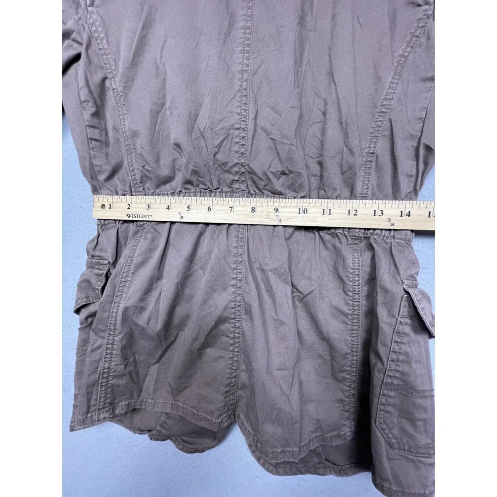 Calvin Klein Jeans Utility Field Jacket Cotton Brown Small Womens